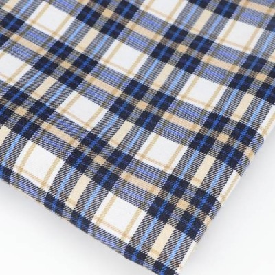 Wholesale Plaid Check Plain Dyed 100% Polyester Fabric For Men Shirt